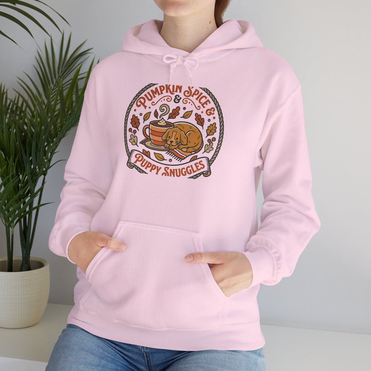 Pumpkin Spice Puppy Snuggles Hoodie