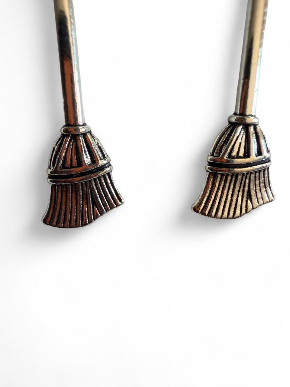 Boo-tiful Broomstick Earrings | Witch Broom Dangle Earrings | Simple Halloween Earrings | Boo-tiful Souls Collection