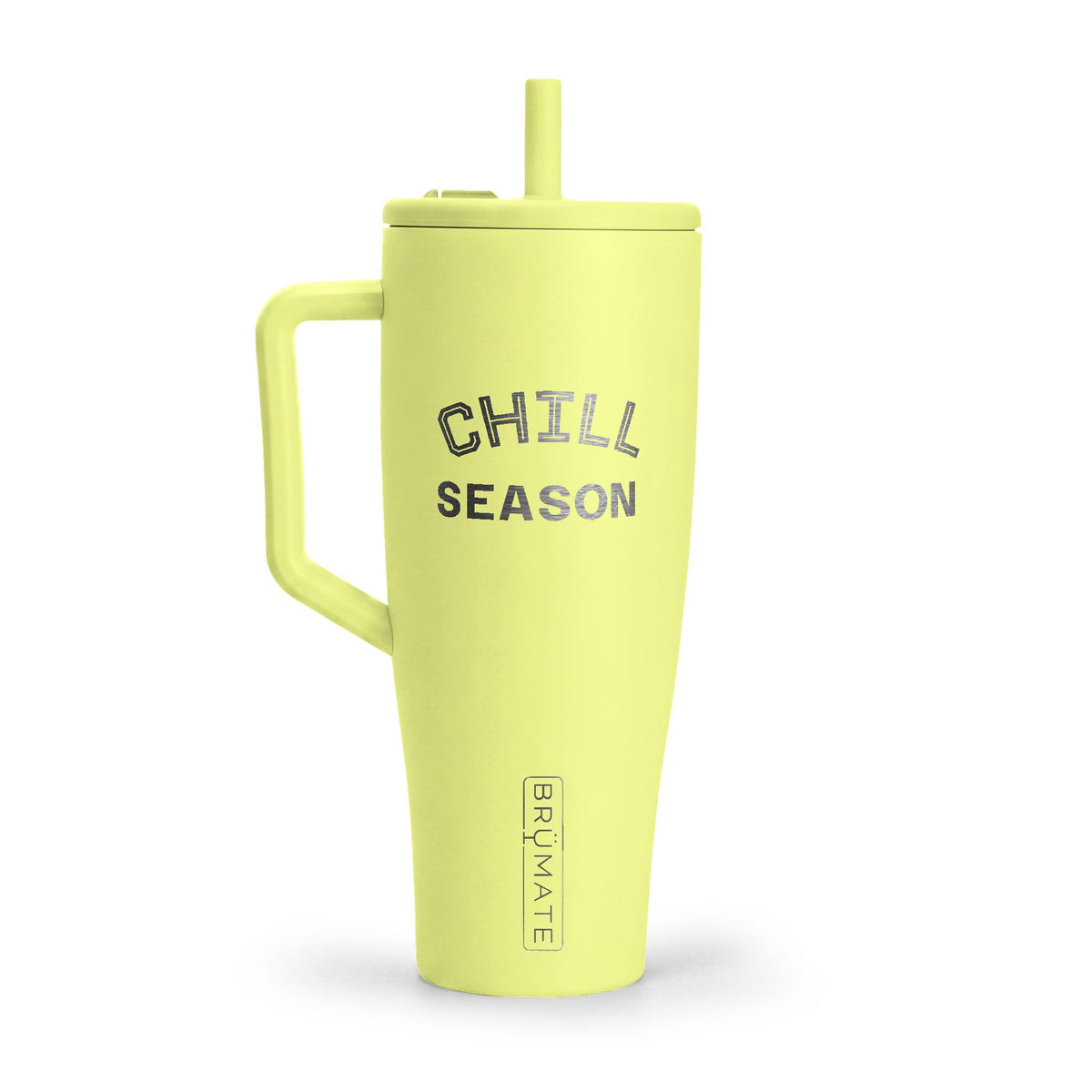 40oz Insulated Tumbler - "Chill Season" Engraved Travel Mug with Lid & Handle