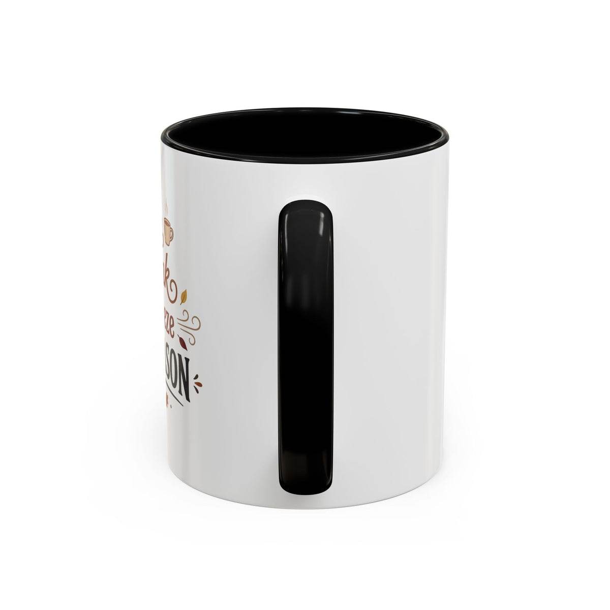 Cozy Season Accent Coffee Mug – "Warm Drink, Cold Breeze"