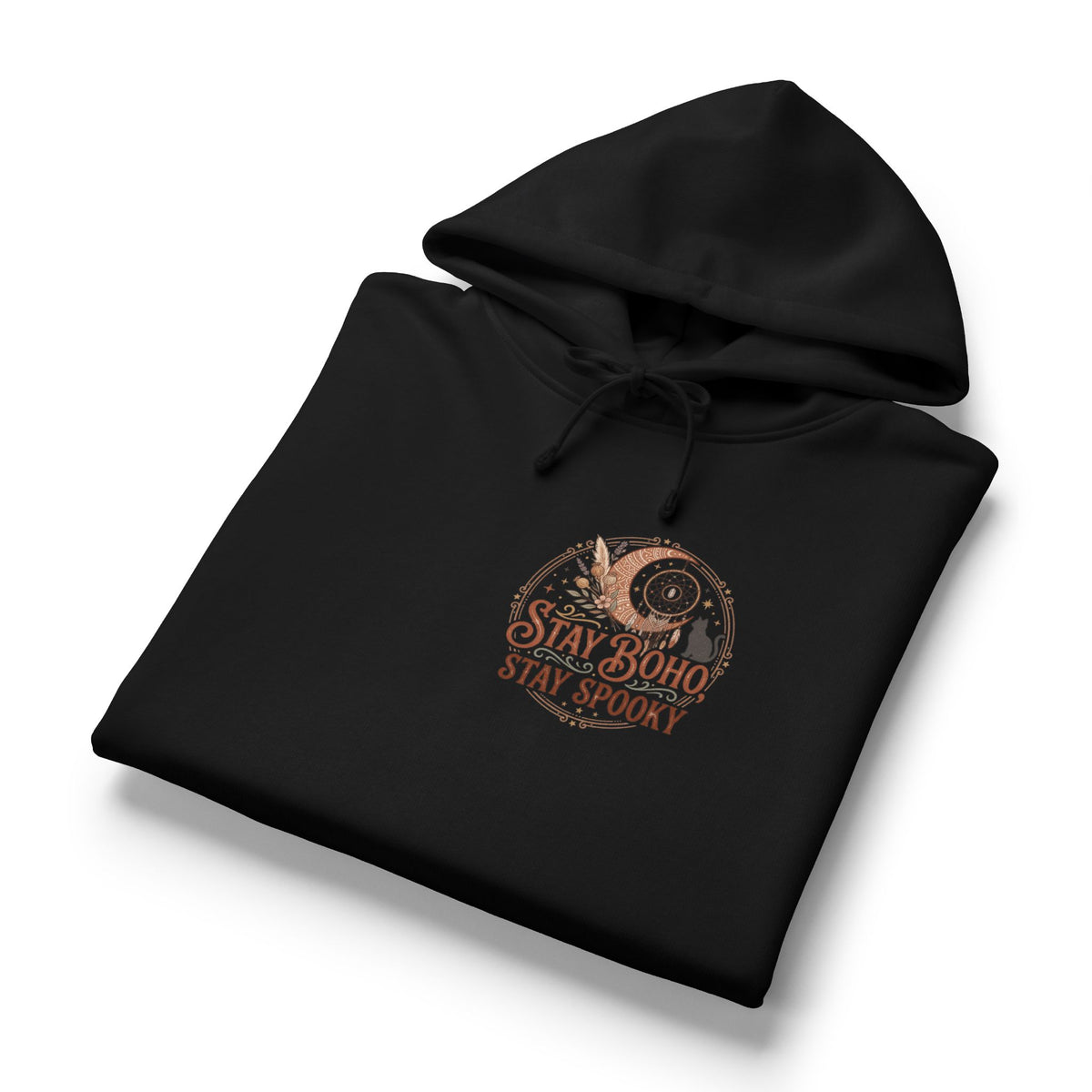 Boho Spooky Hoodie — "Stay Boho, Stay Spooky" Women’s Organic Hoodie