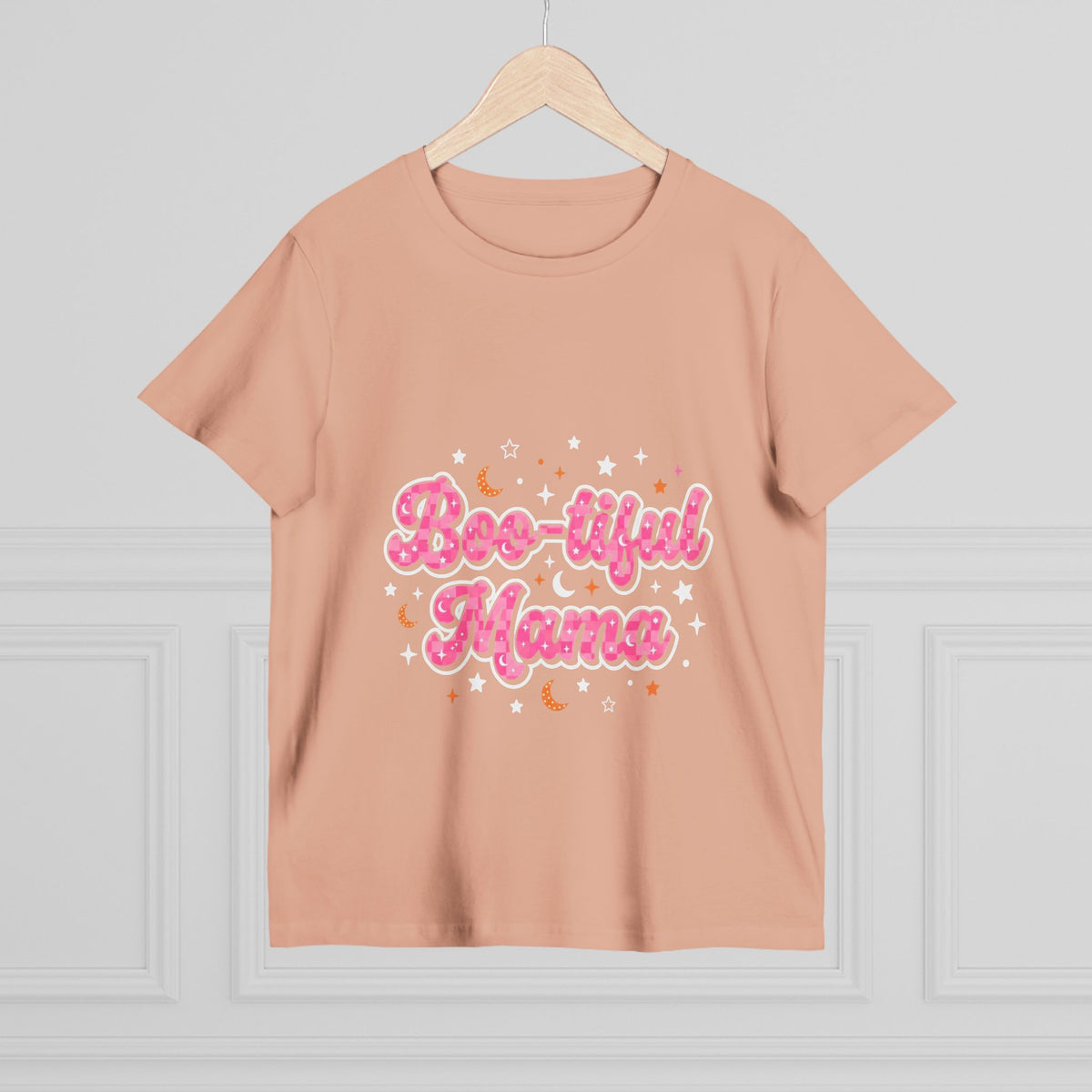 Boo-tiful Mama T-Shirt — Cute Halloween Mom Tee with Pink Script
