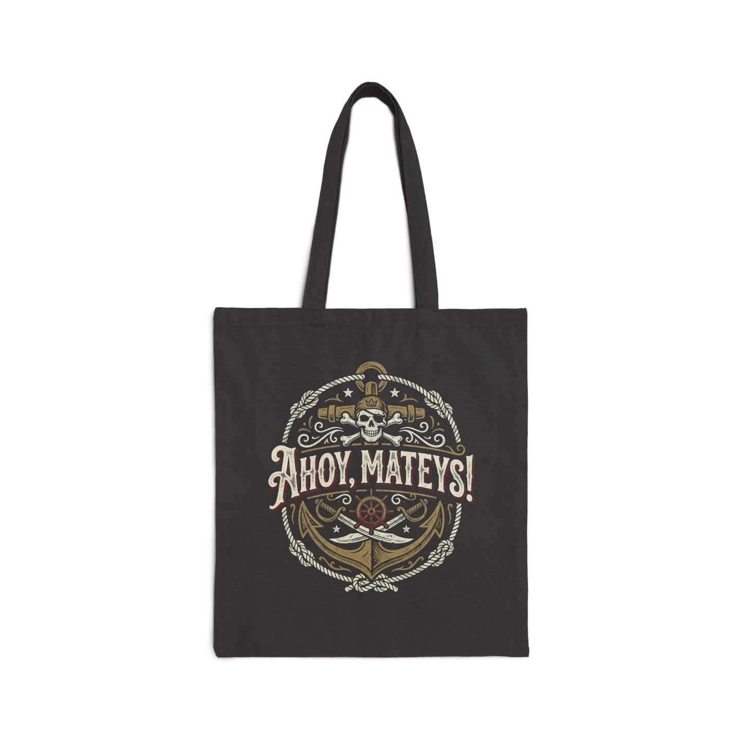 Ahoy Mateys! Pirate Skull Anchor Tote