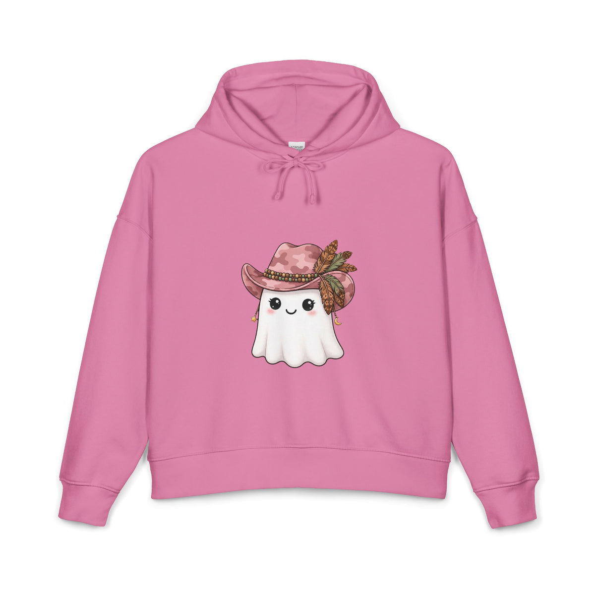 Cute Cowgirl Ghost Hoodie — Western Halloween Pullover for Women