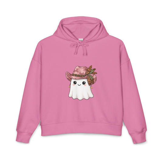 Cute Cowgirl Ghost Hoodie — Western Halloween Pullover for Women