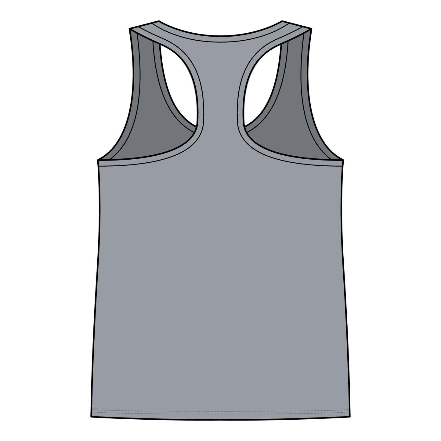 Women’s Racerback Tank — Tropical Surf Shack Graphic