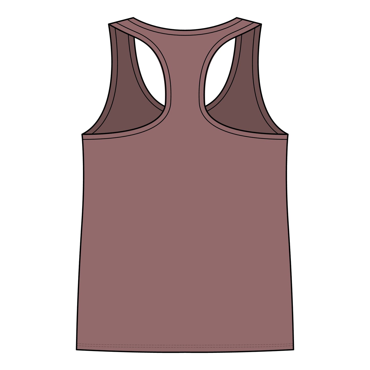 Women’s Racerback Tank — Tropical Surf Shack Graphic