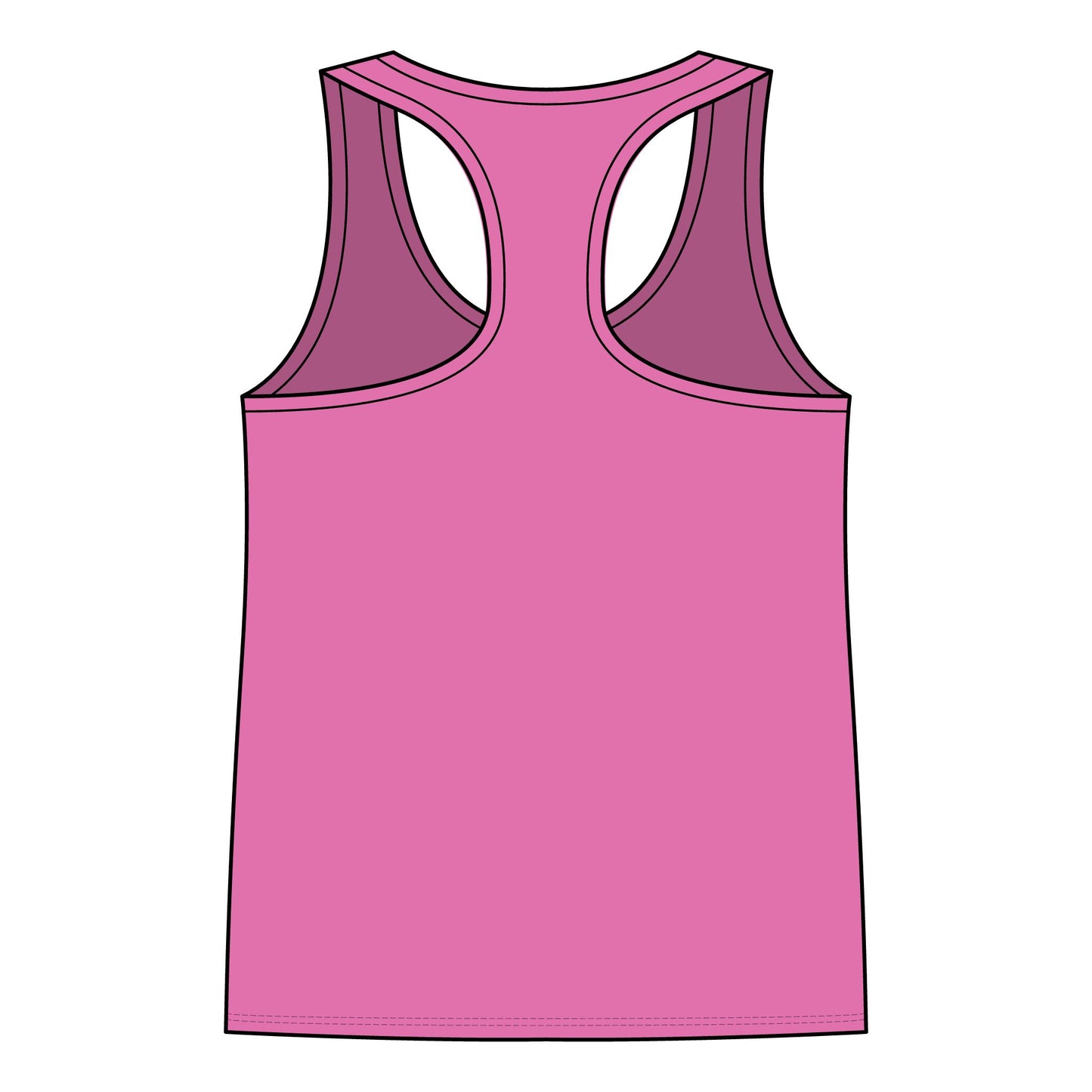 Women’s Racerback Tank — Tropical Surf Shack Graphic