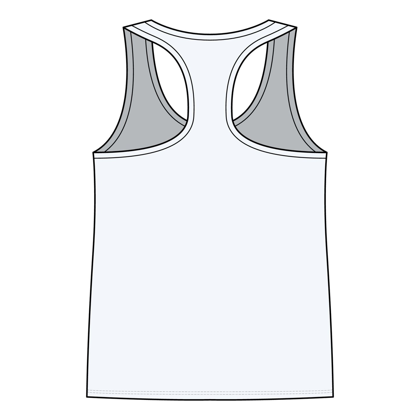 Women’s Racerback Tank — Tropical Surf Shack Graphic