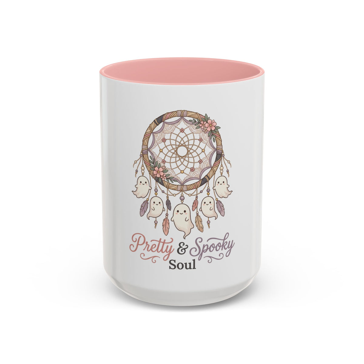 Pretty & Spooky Soul mug | Dreamcatcher with ghost charms