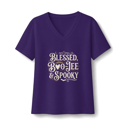 Women's Relaxed Jersey Short Sleeve V-Neck Tee
