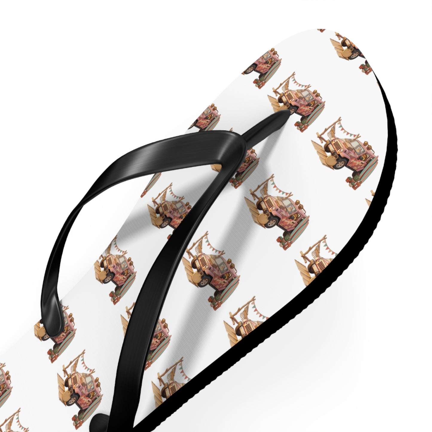 Rhino Pattern Flip Flops - Cute Rhinoceros Beach Sandals