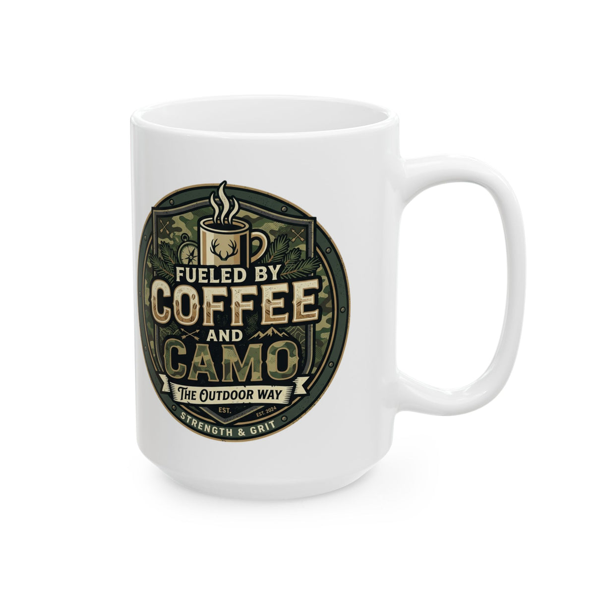 Vintage Coffee Co. Ceramic Mug — Retro Rustic Coffee Lover Gift (11oz & 15oz)