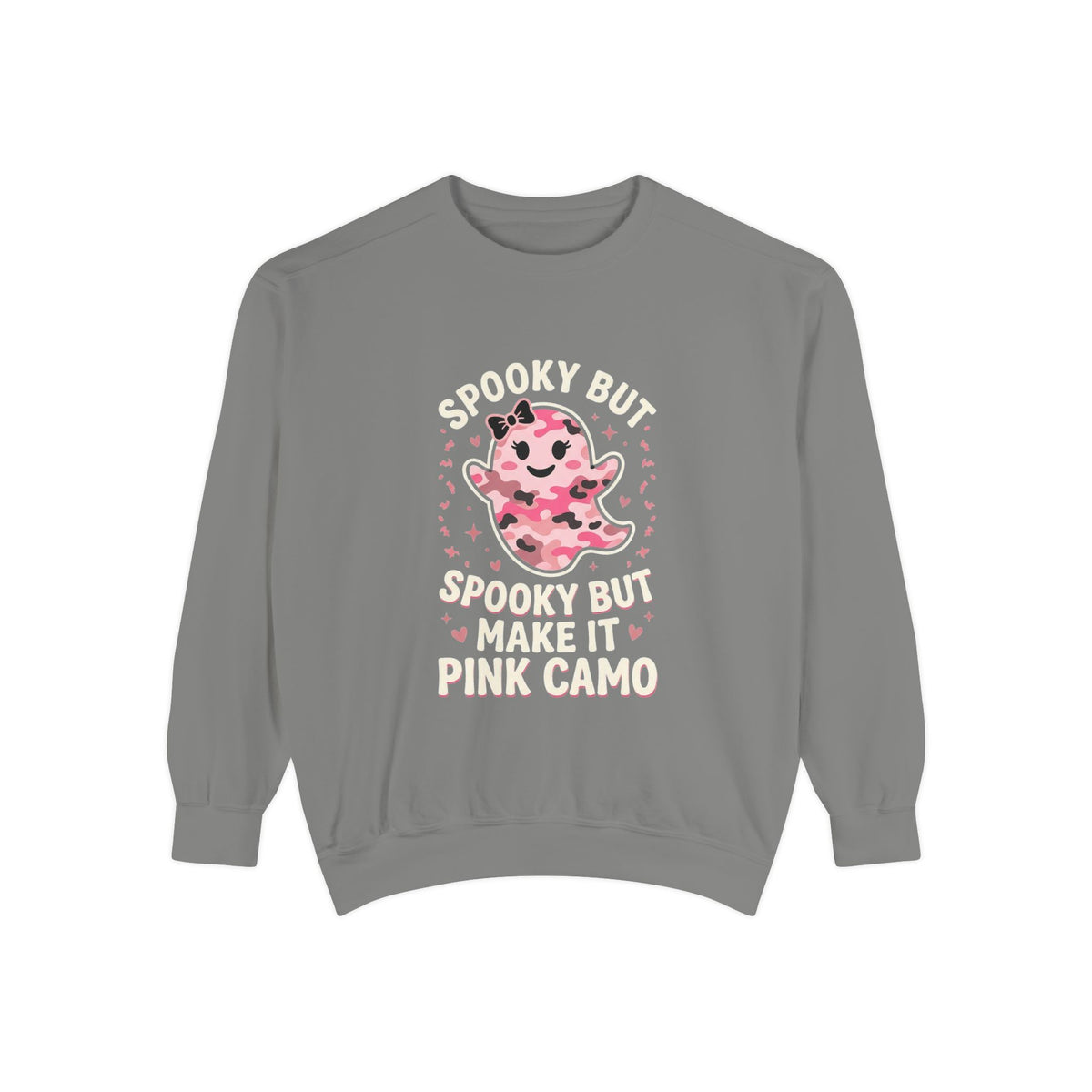Spooky But Make It Pink Camo Sweatshirt