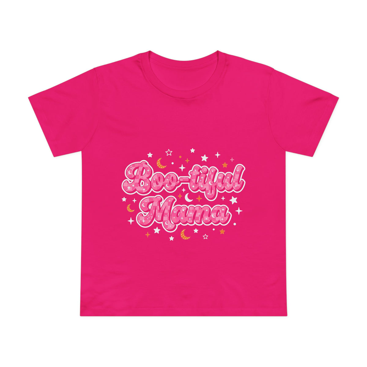 Boo-tiful Mama T-Shirt — Cute Halloween Mom Tee with Pink Script