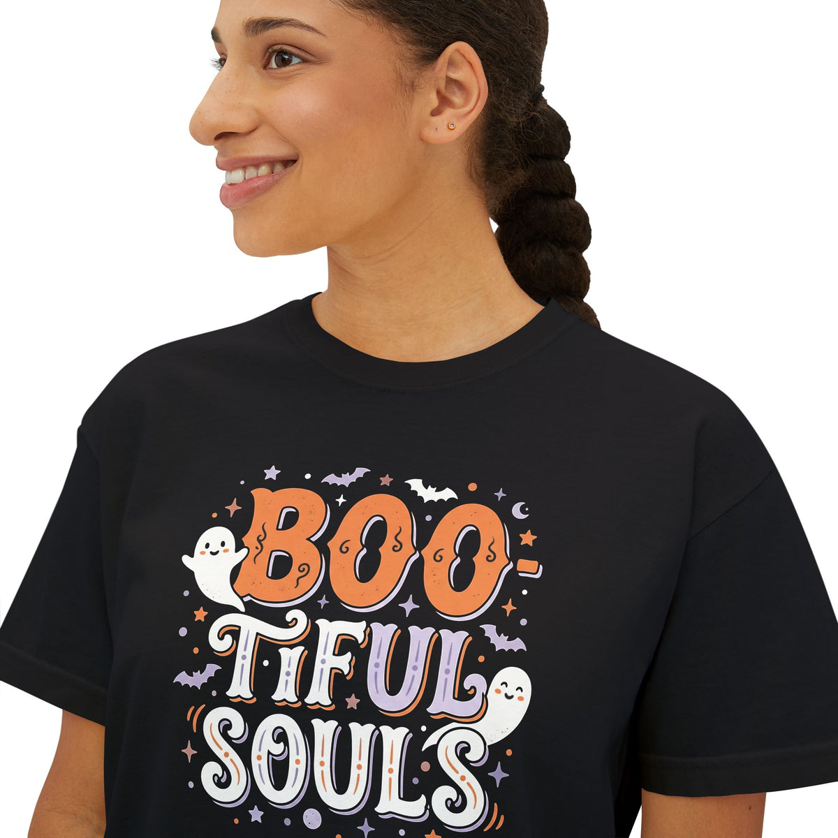 Boo-tiful Souls Tee | Halloween ghosts, pastel spooky design
