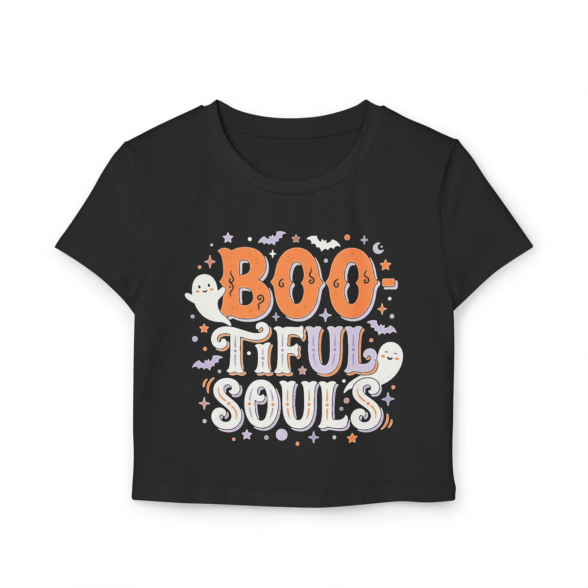 Boo-tiful Souls Tee | Halloween Crop Top
