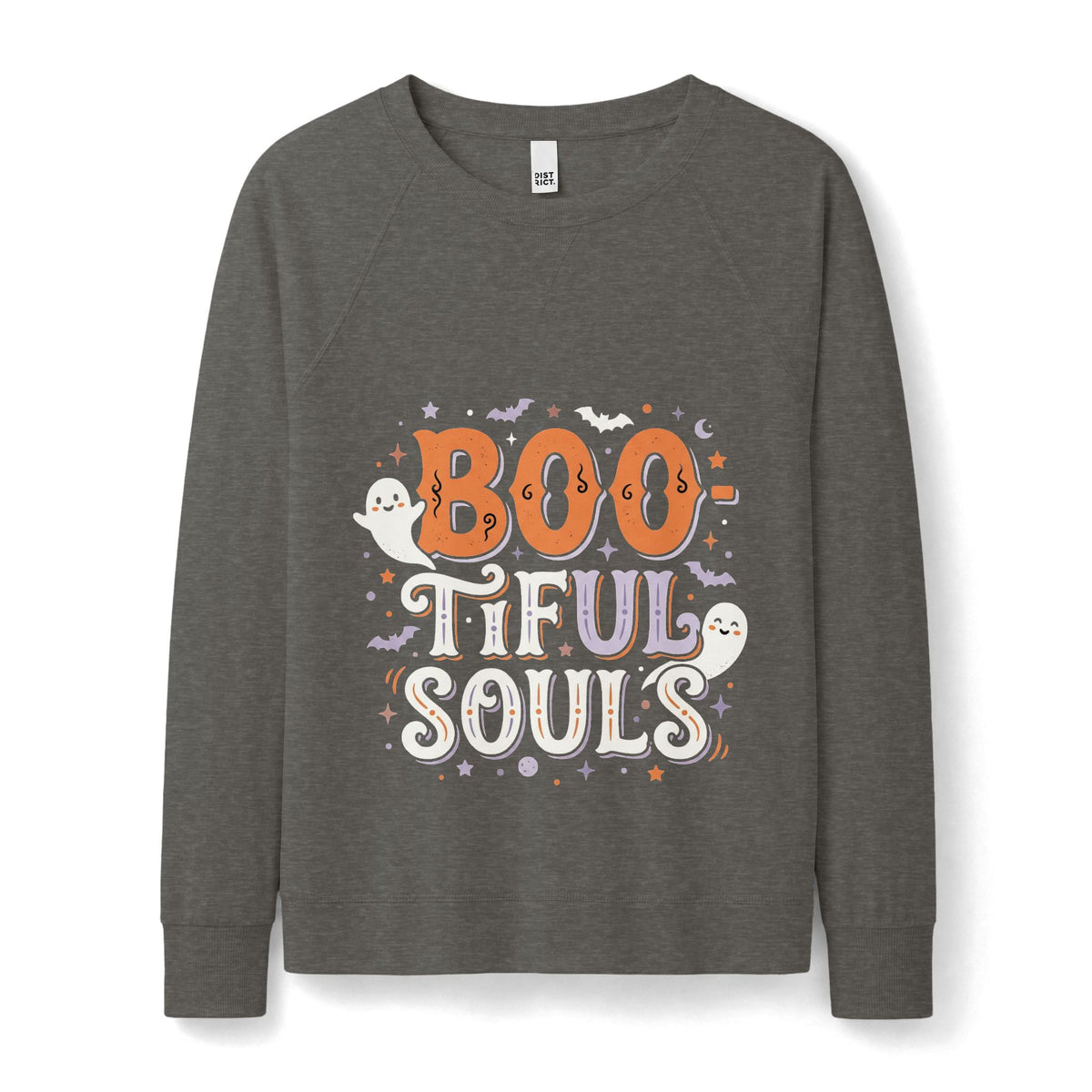 Boo-tiful Souls Crewneck | Halloween Ghosts, Bats & Stars