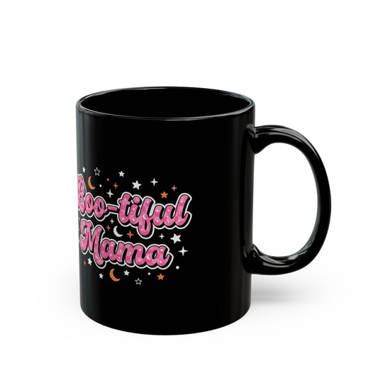 Boo-tiful Mama Mug | Black Ceramic Coffee Cup