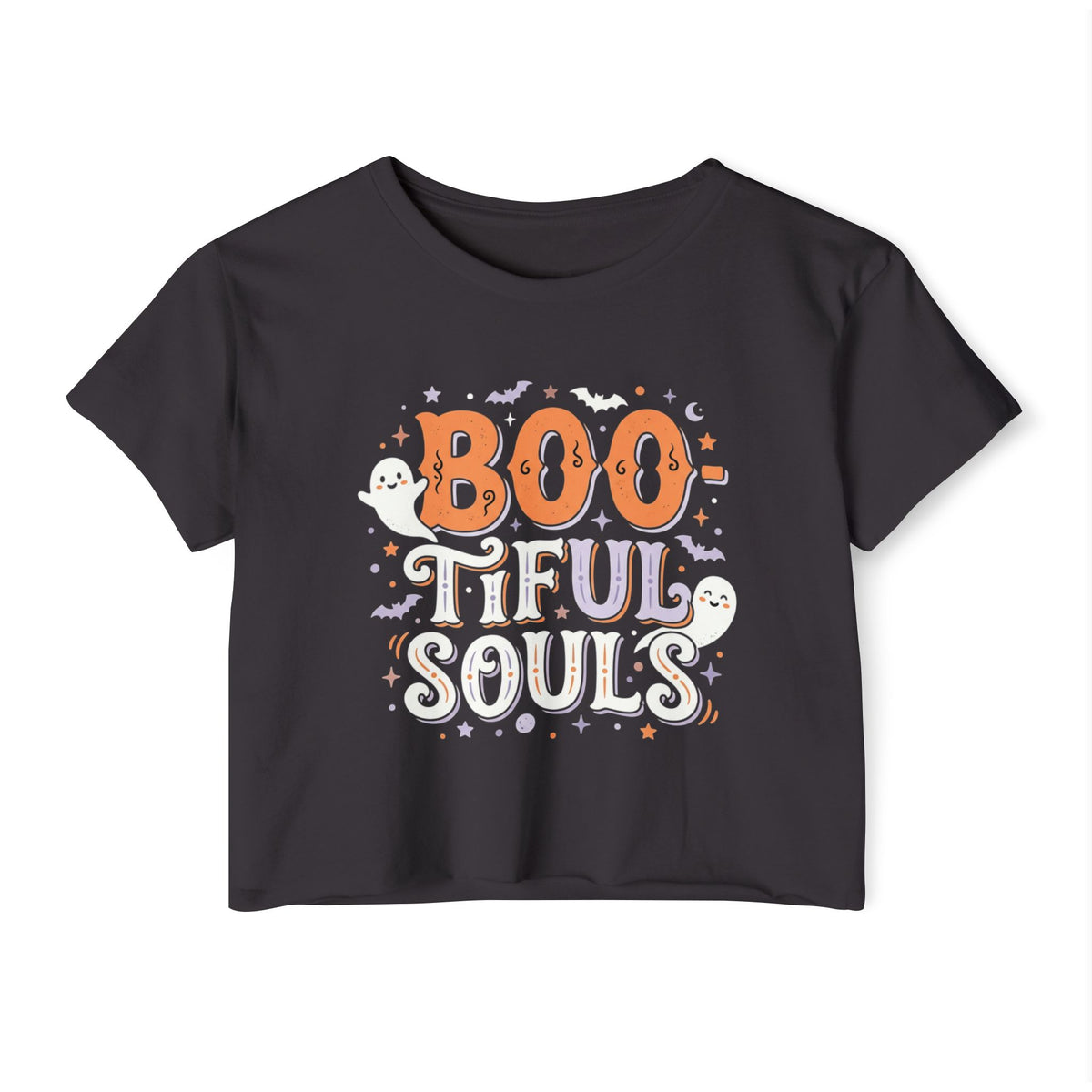 BOO-tiful Souls Crop Top | Halloween spooky lettering