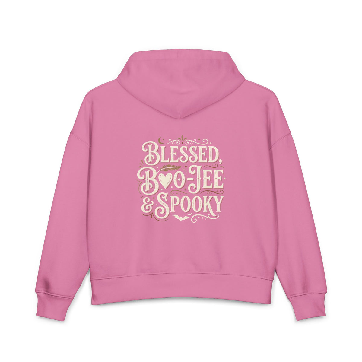 Hoodie — "Blessed, Bo•Jee & Spooky" Graphic Women's Halloween Hoodie