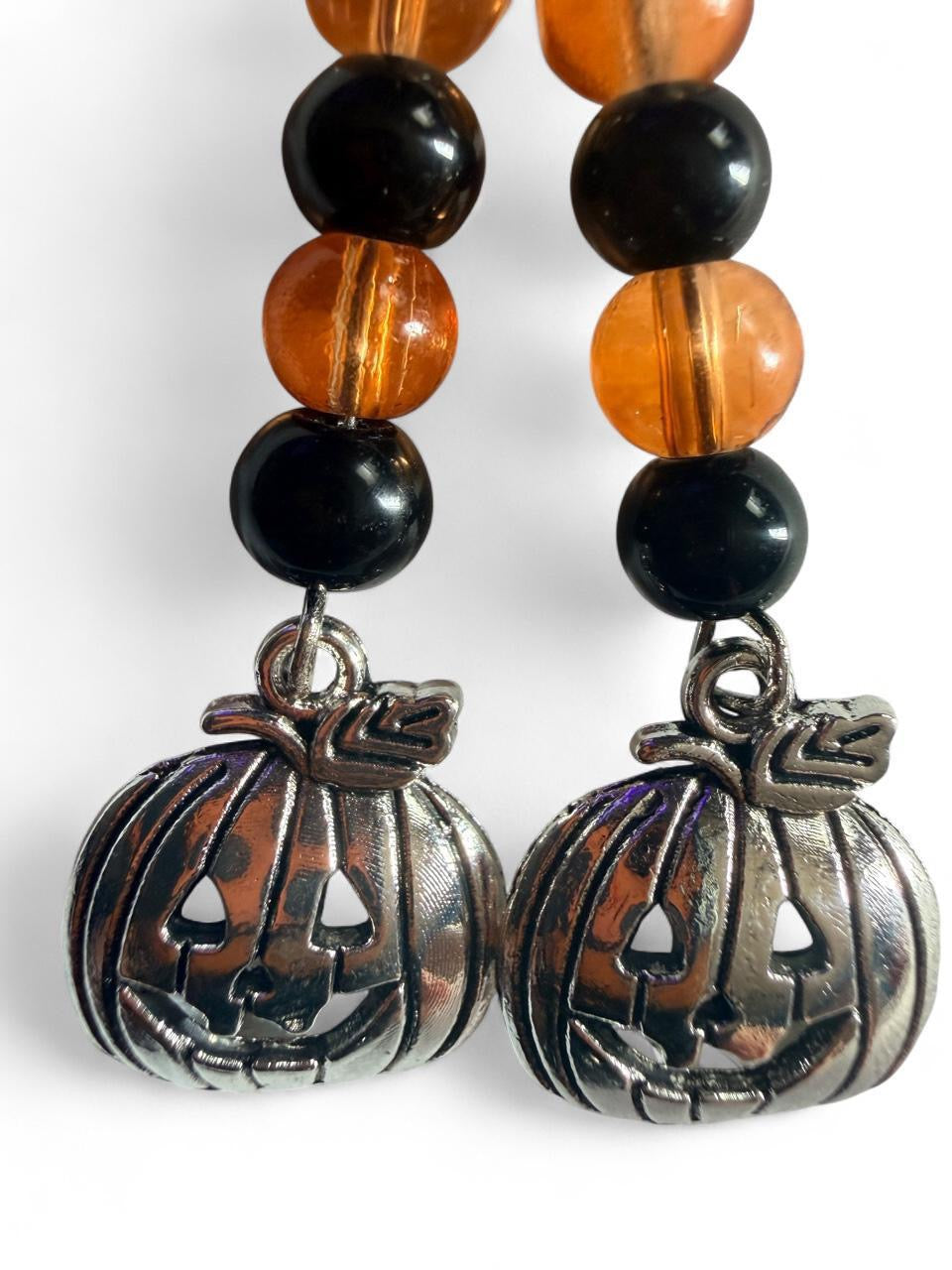 BOO-TIFUL SOULS Pumpkin Jack-O’-Lantern Earrings