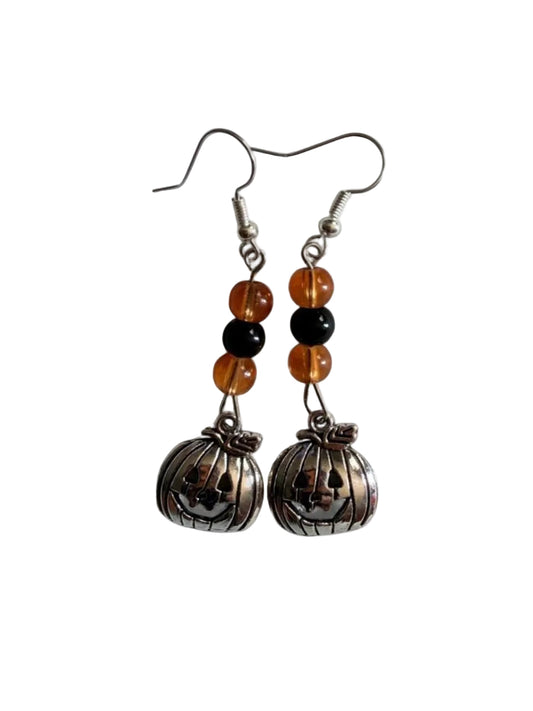 Pumpkin Charm Drop Earrings