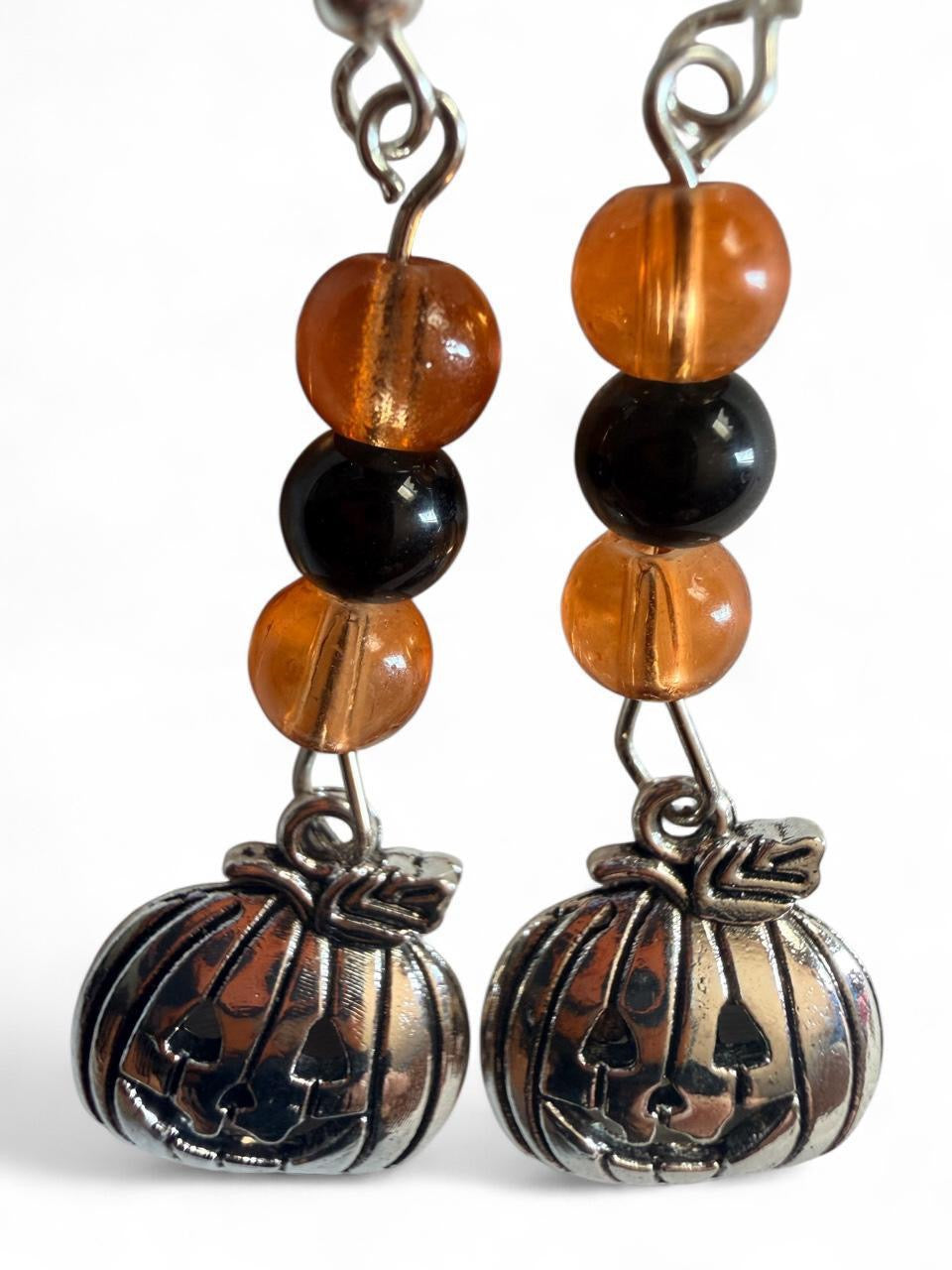 Pumpkin Charm Drop Earrings