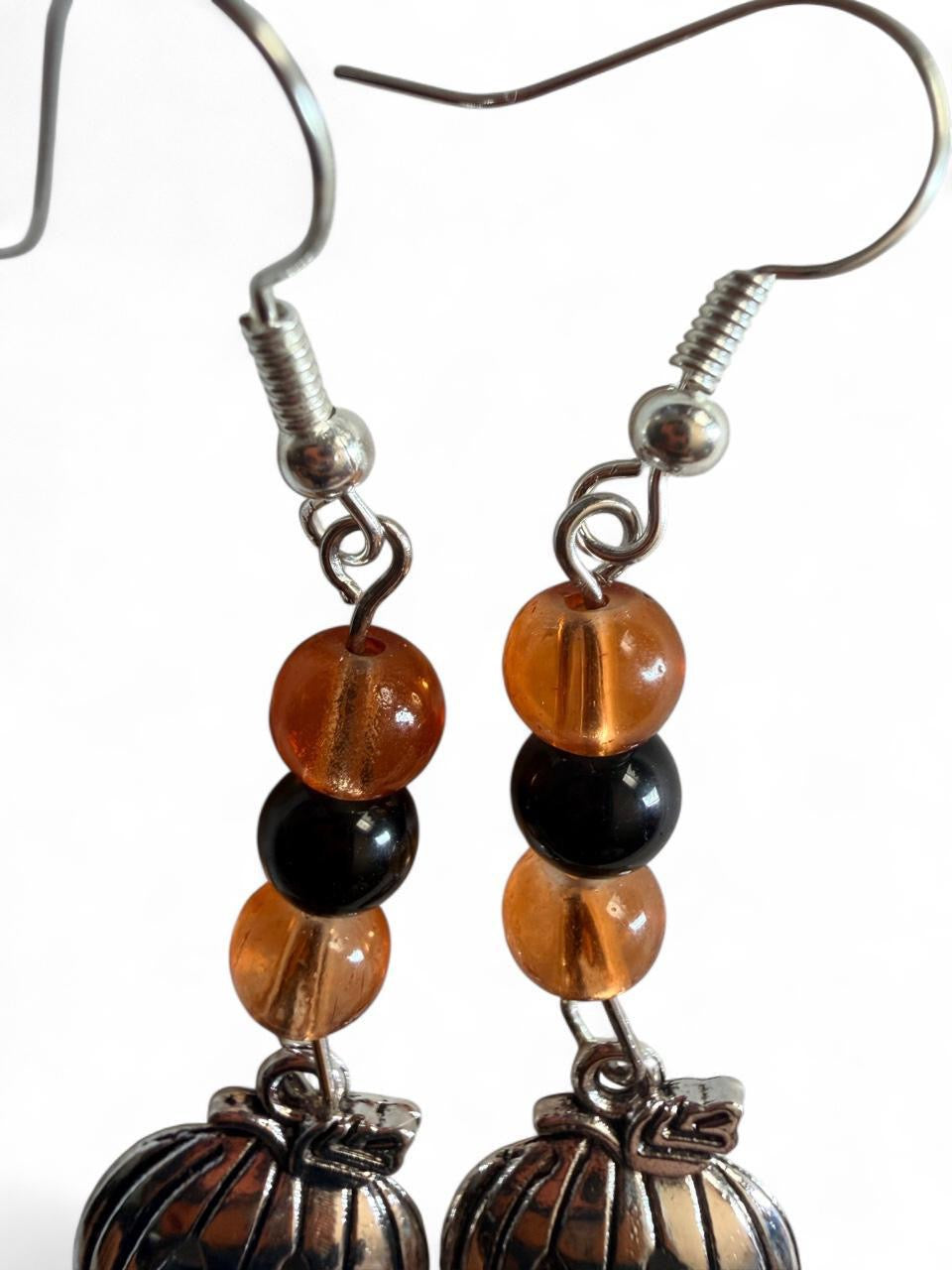 Pumpkin Charm Drop Earrings