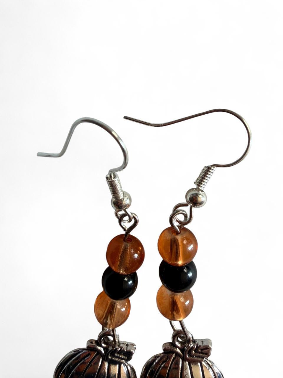 Pumpkin Charm Drop Earrings