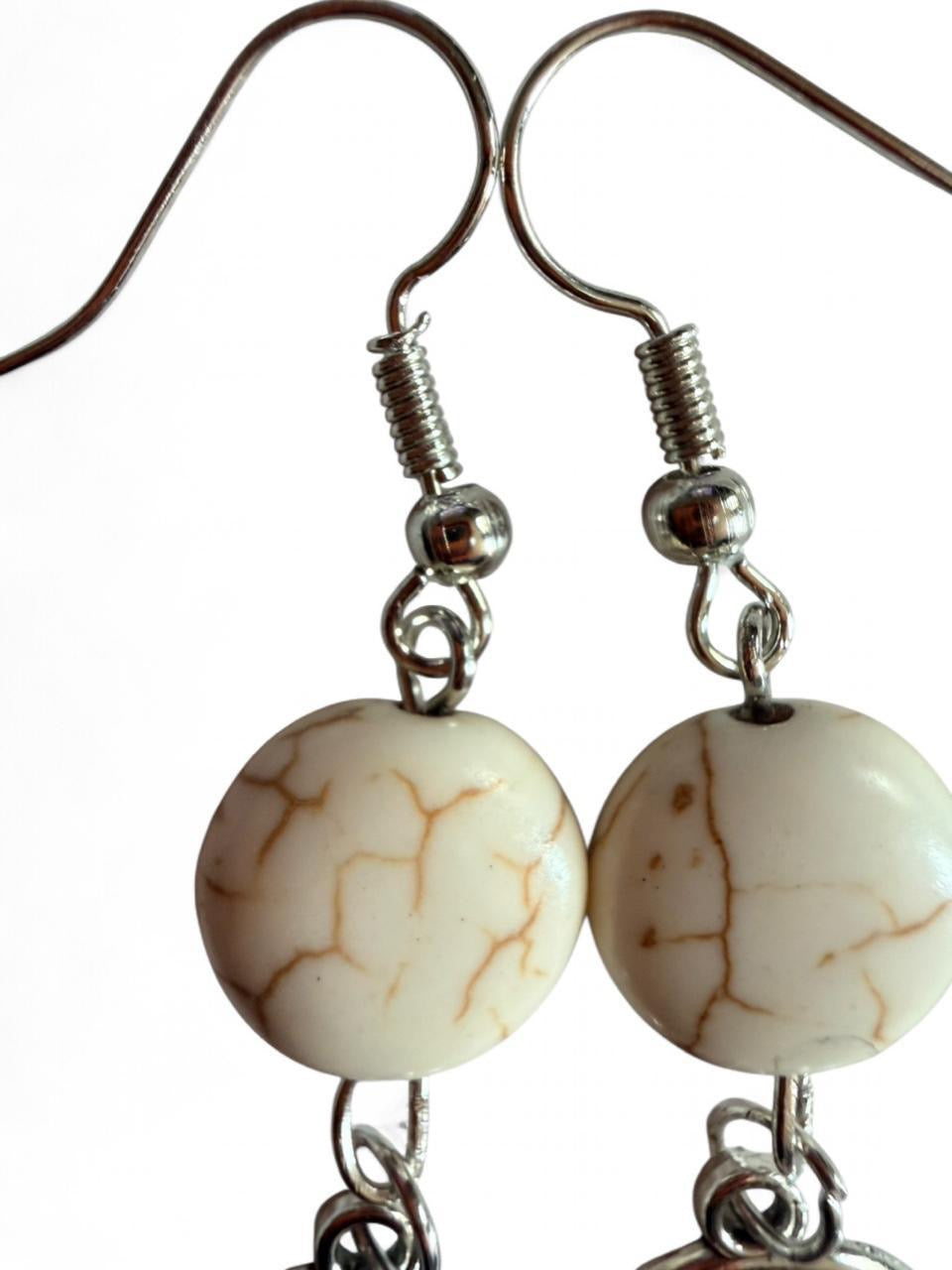 Handmade Tree of Life Earrings – Natural Stone Style • Boho Artisan Jewelry